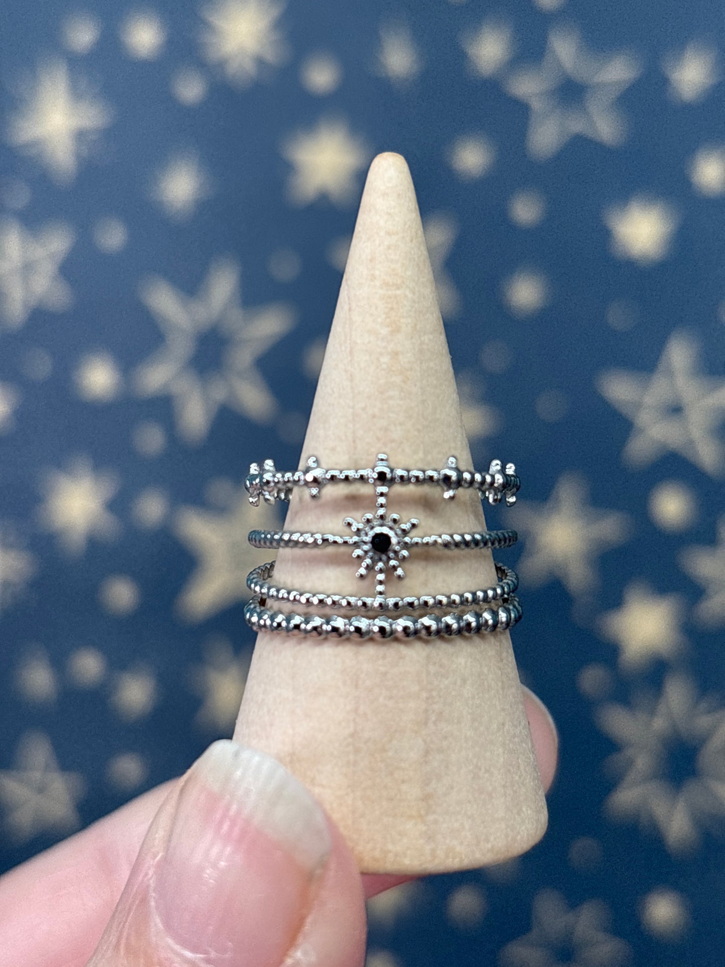 Sun Stainless Steel Adjustable Ring