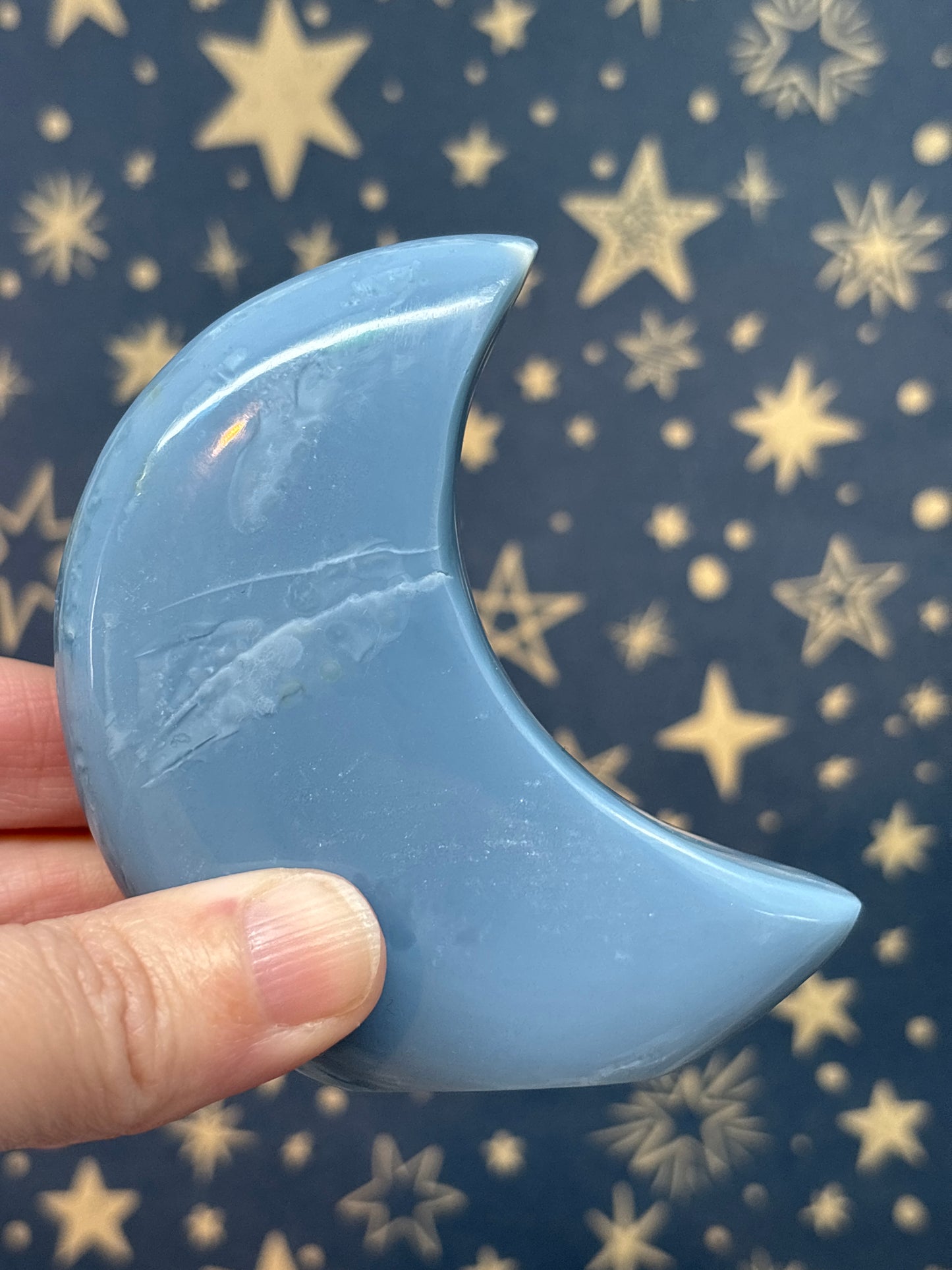 Blue Opal Standing Moons (Pick your own)