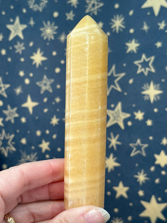 Orange Calcite Tower 12.5cm