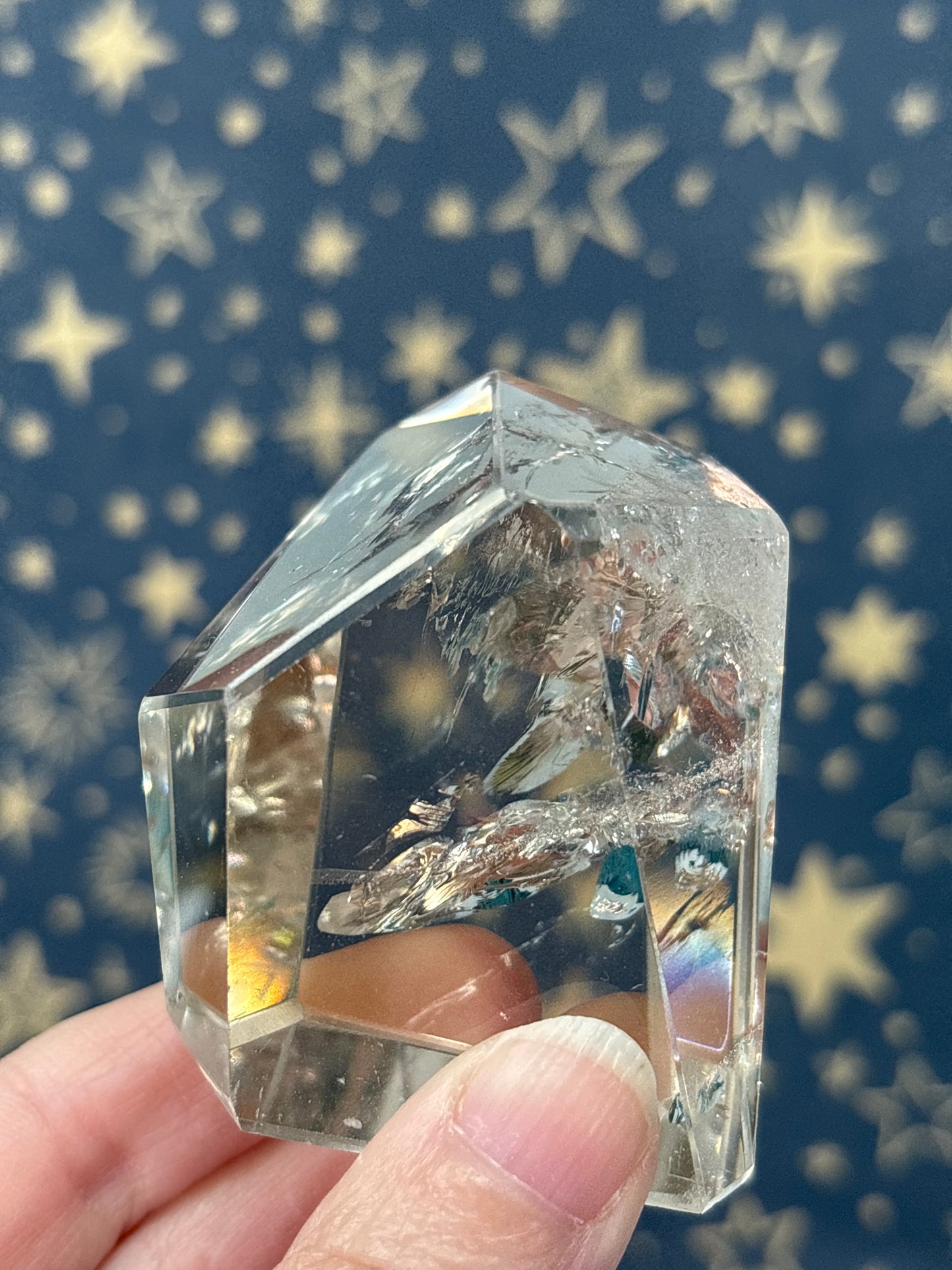 Clear/Smokey Quartz Freeforms E-H