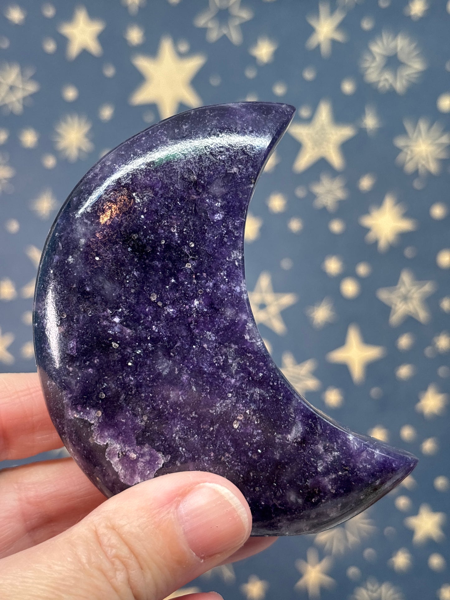 Lepidolite Standing Moons (Pick your own)