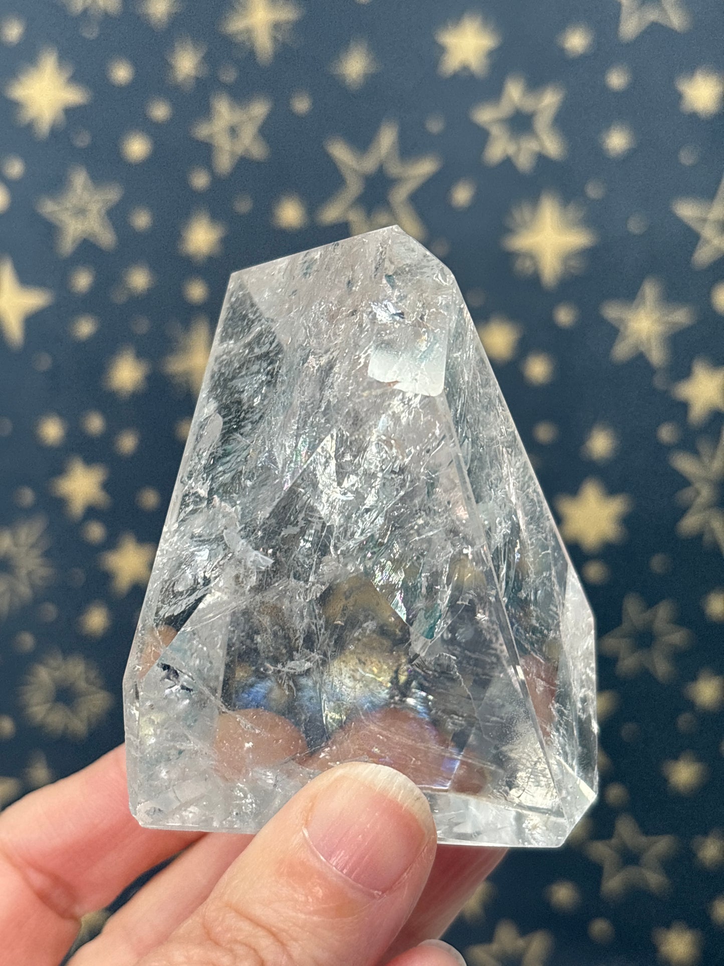 Clear/Smokey Quartz Freeforms E-H