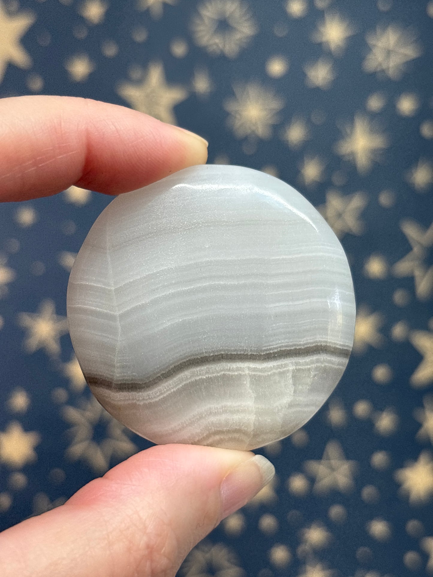 Black Banded Onyx Flatstone (Pick your own)