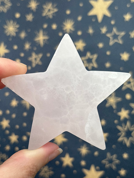 Mangano Calcite Standing Star (Med)