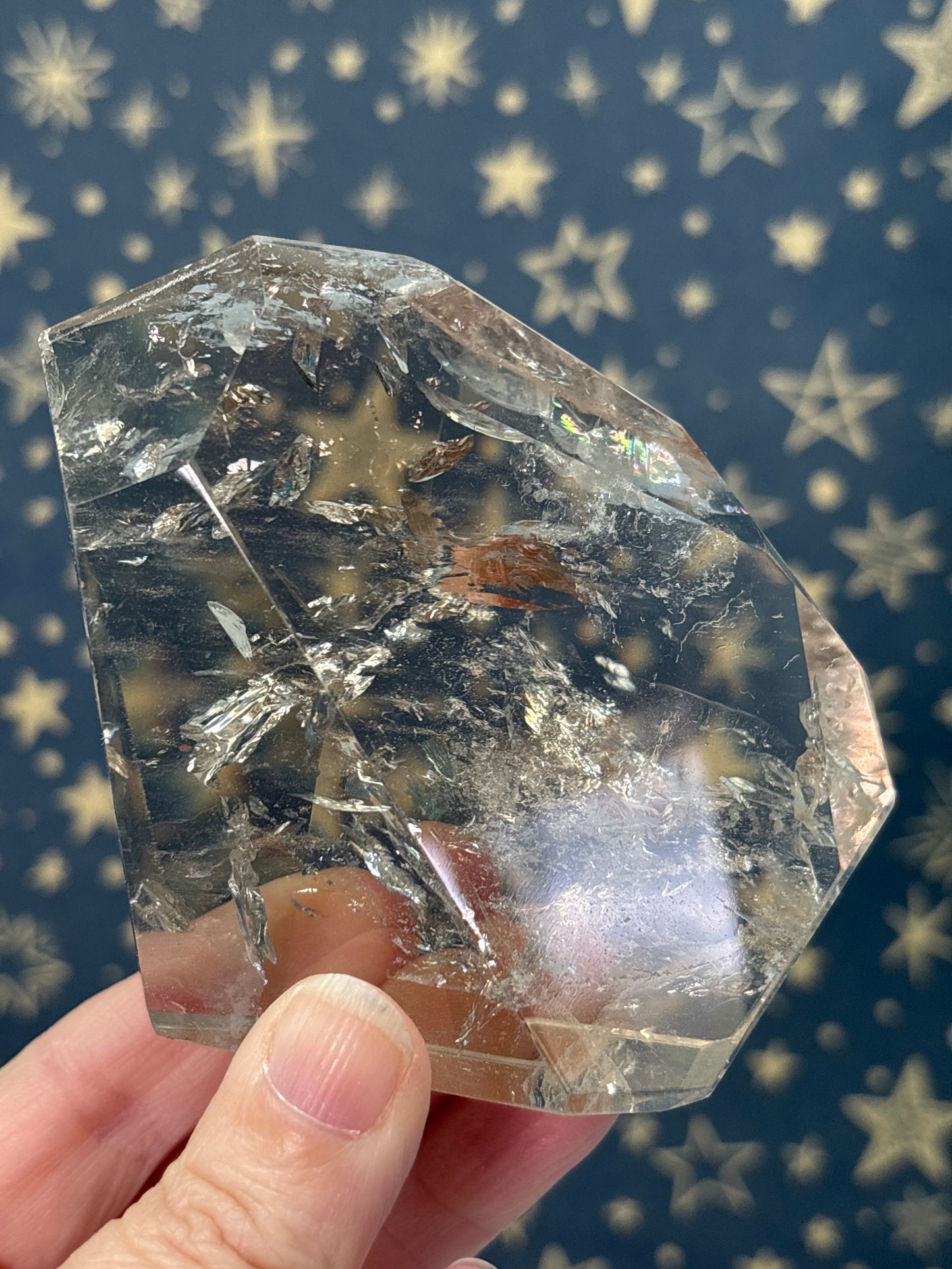 Clear/Smokey Quartz Freeforms A-D