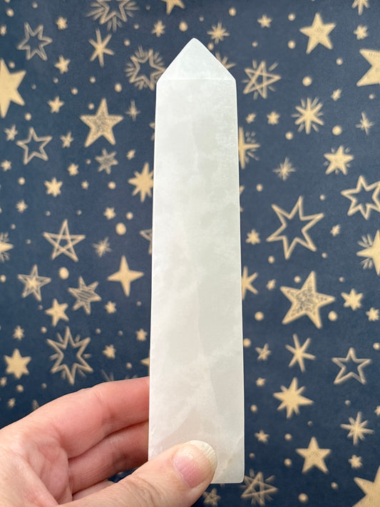 Silky Calcite Tower 15cm