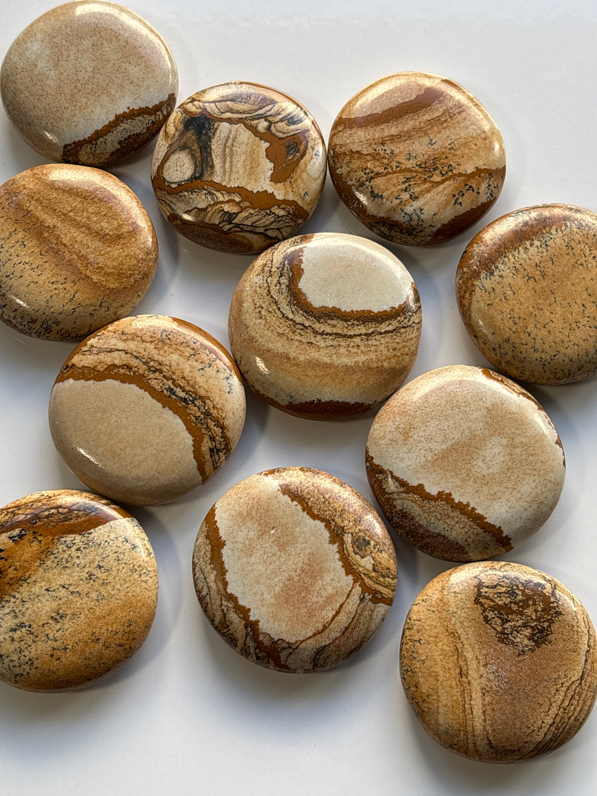 Picture Jasper Flat Stone (Picked at random)