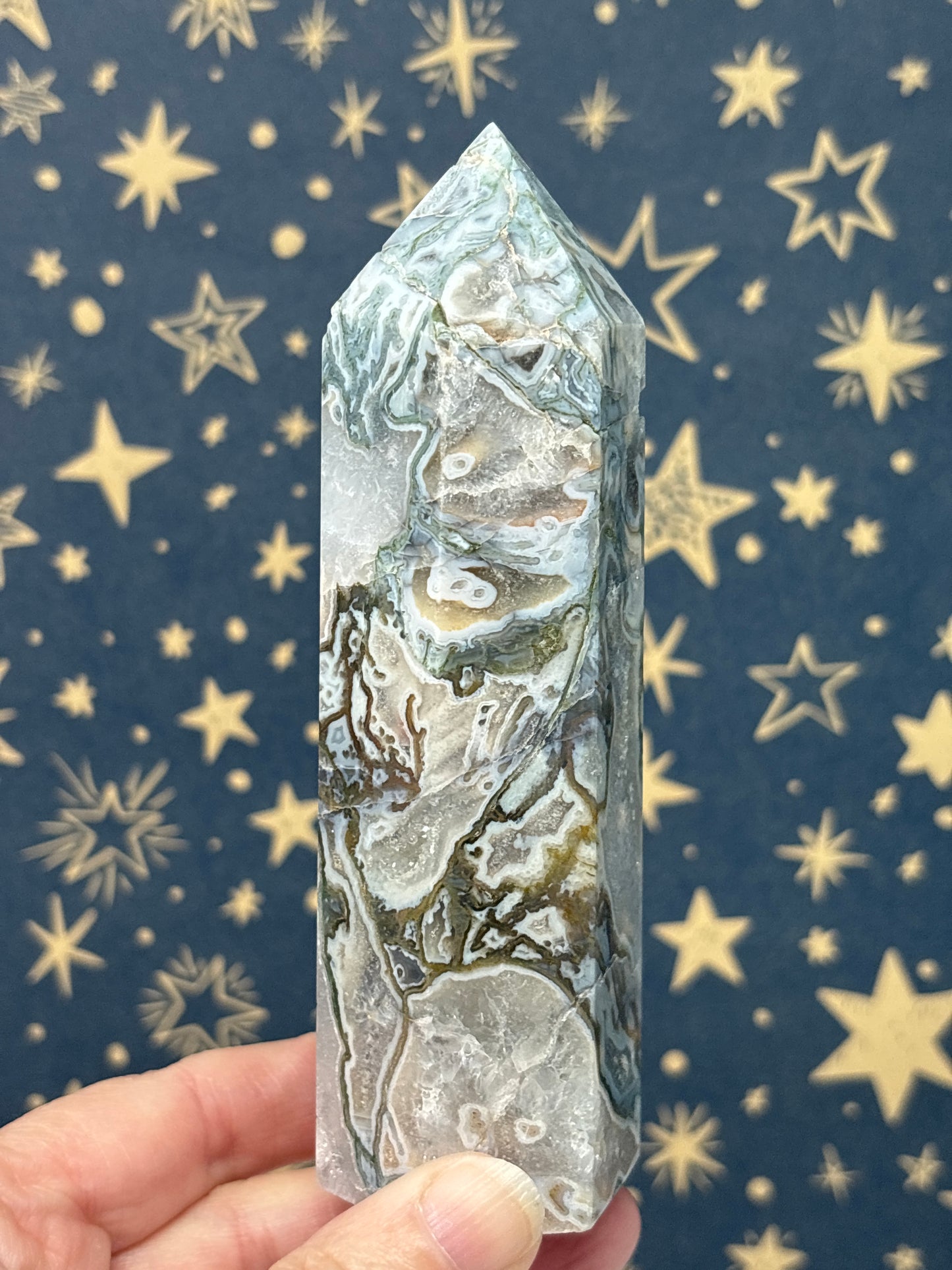 Moss Agate Towers Q-T