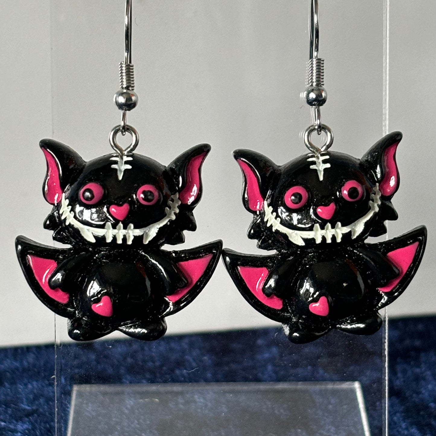 Crazy Bat Dangle Earrings
