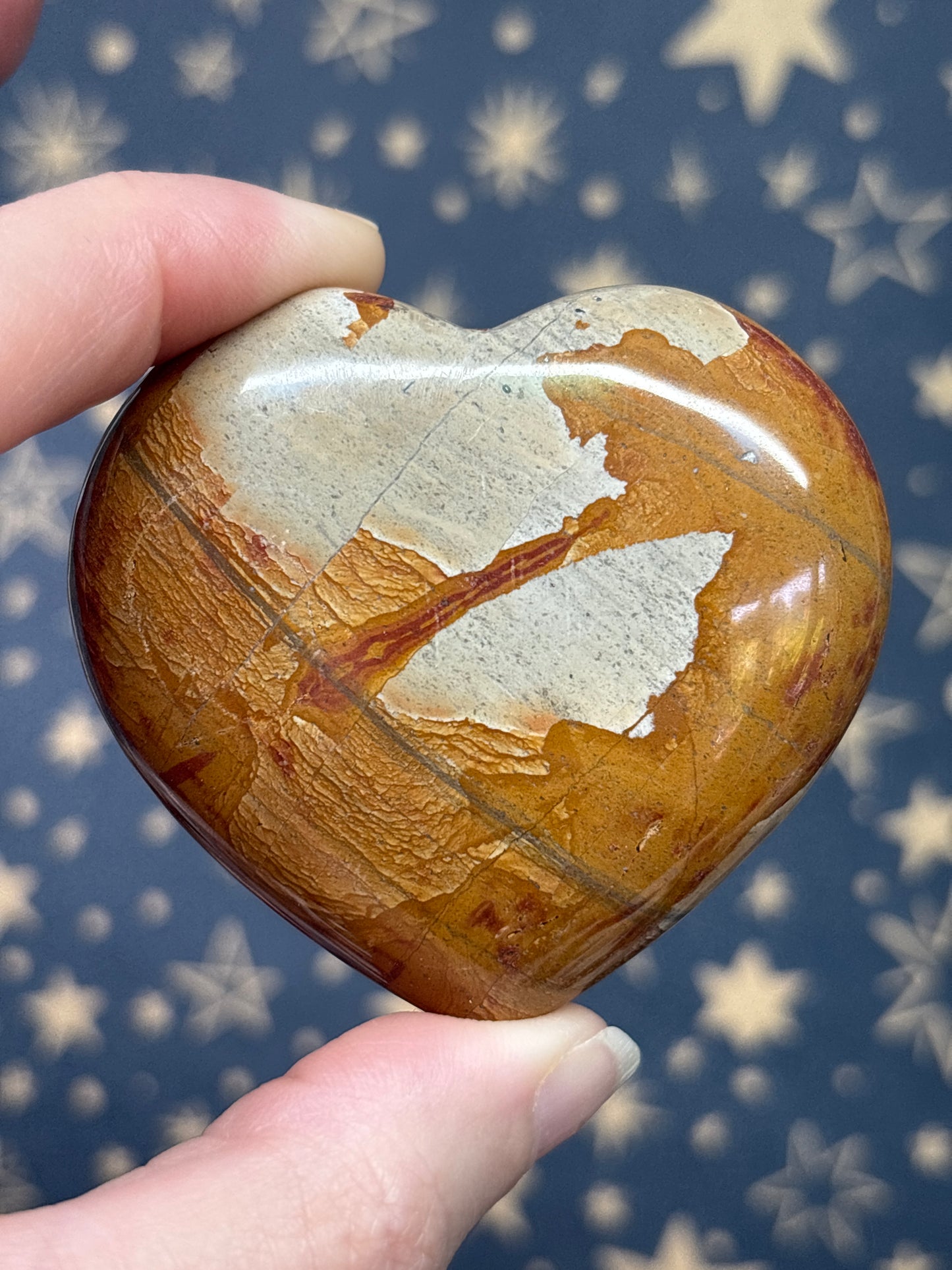 Brown Jasper Heart a