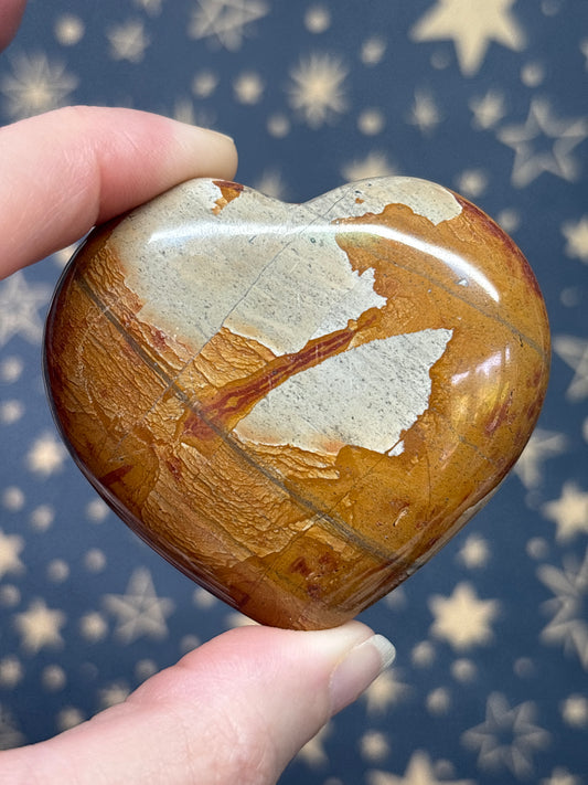 Brown Jasper Heart a