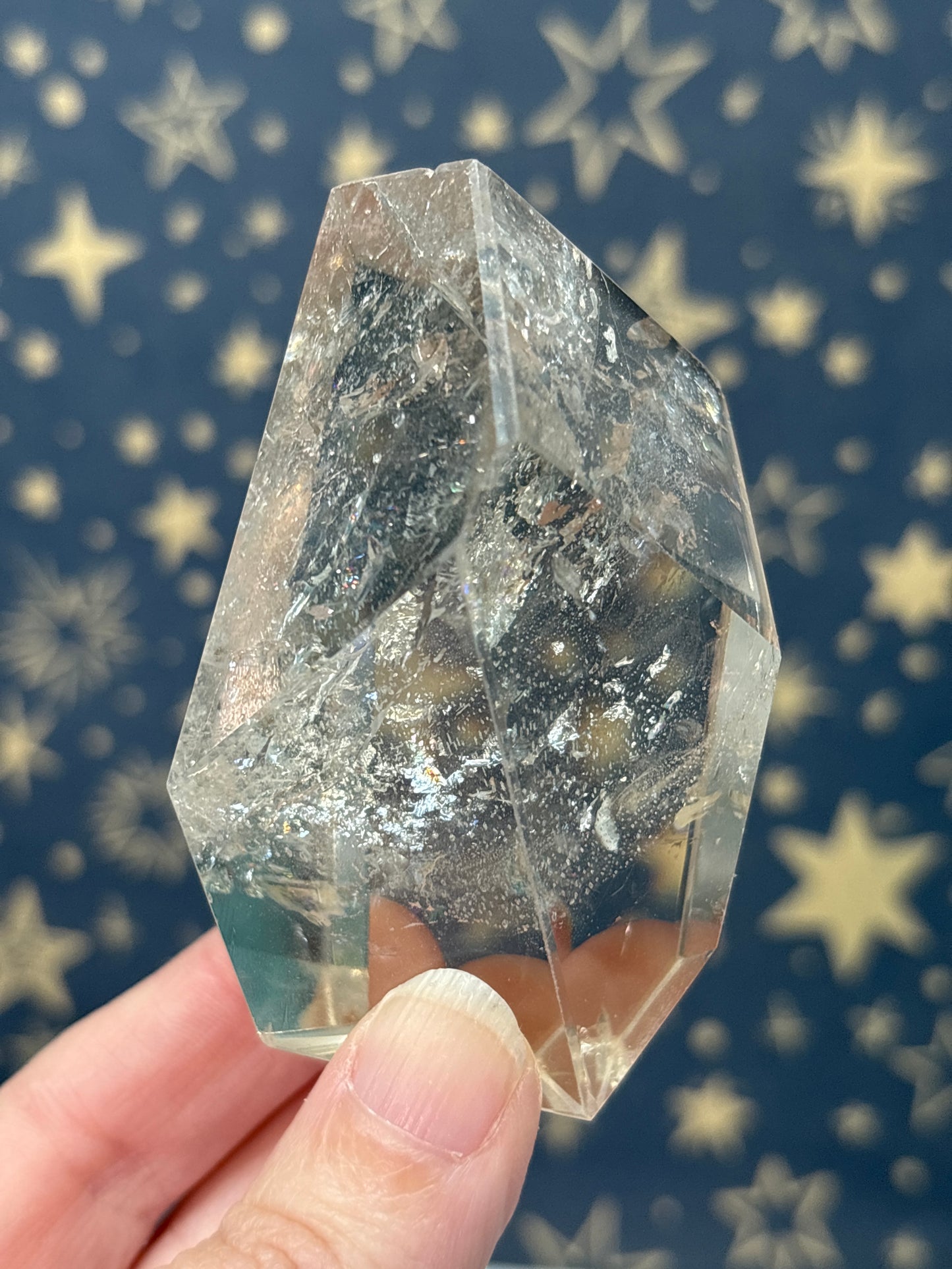 Clear/Smokey Quartz Freeforms I-L