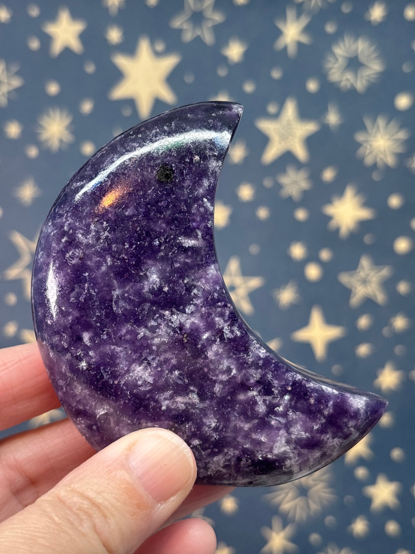 Lepidolite Standing Moons (Pick your own)