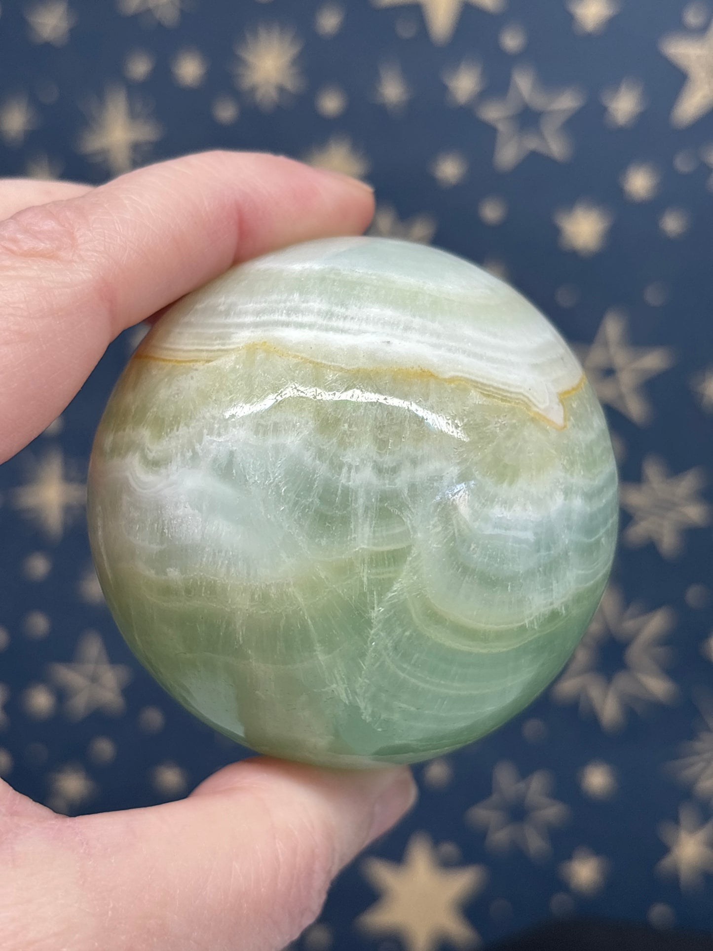 Pistachio Calcite Sphere