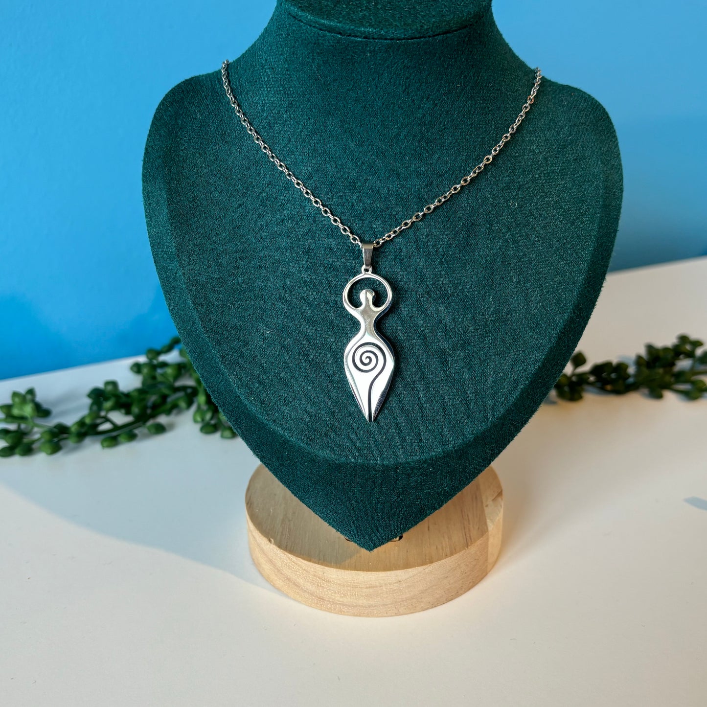Goddess Pendant/Necklace - Stainless Steel