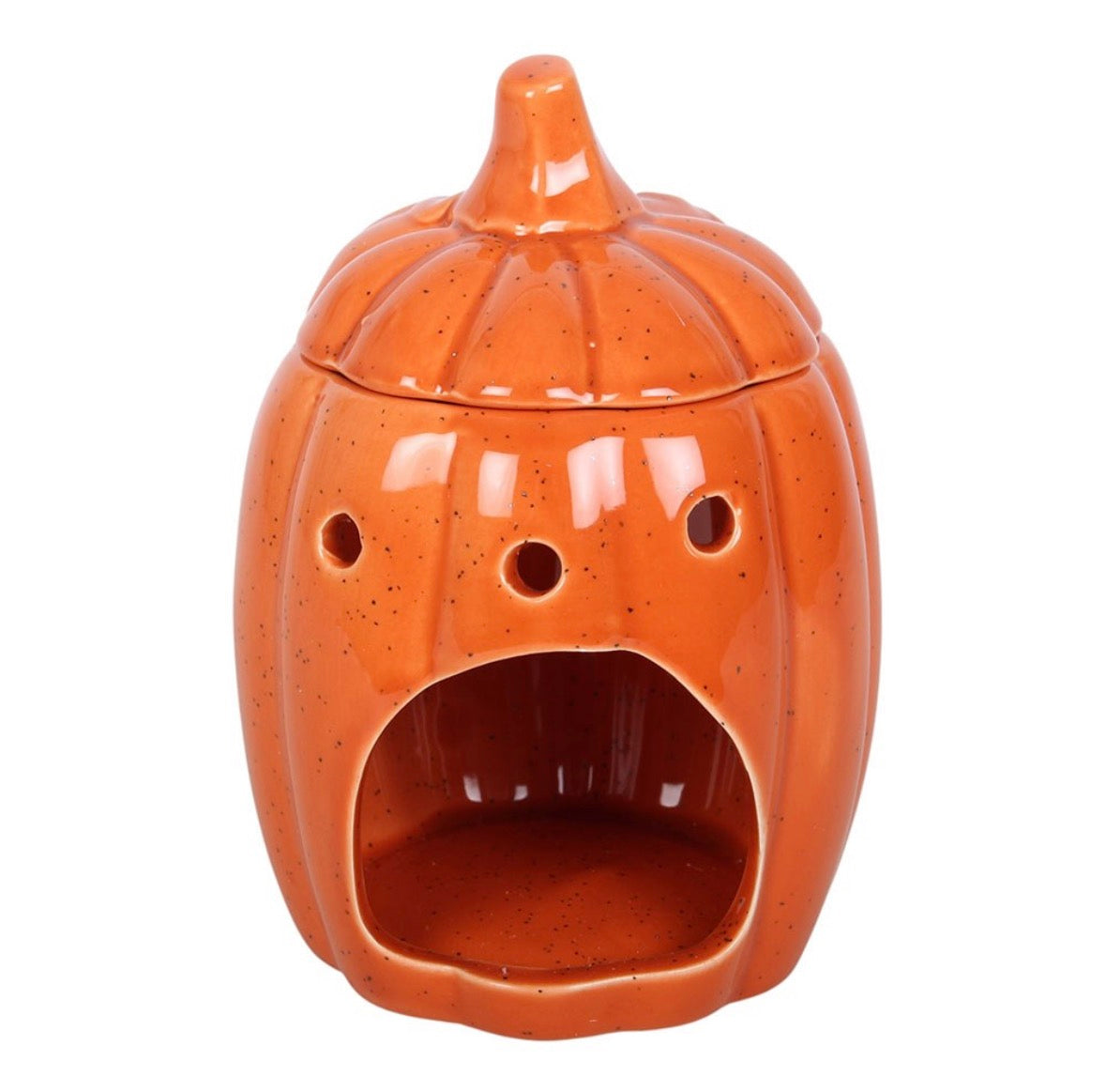 Orange Lidded Pumpkin Oil Burner