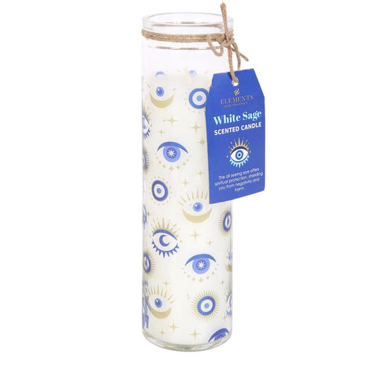 All Seeing Eye White Sage Candle
