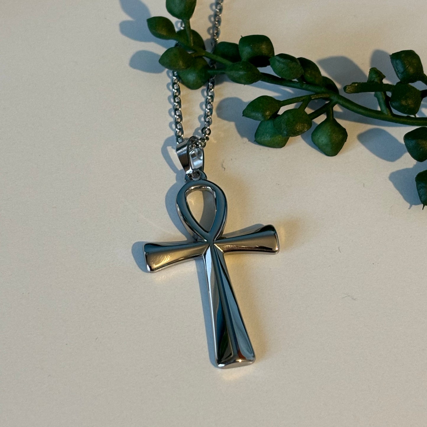 Ankh Pendant/Necklace in Stainless Steel