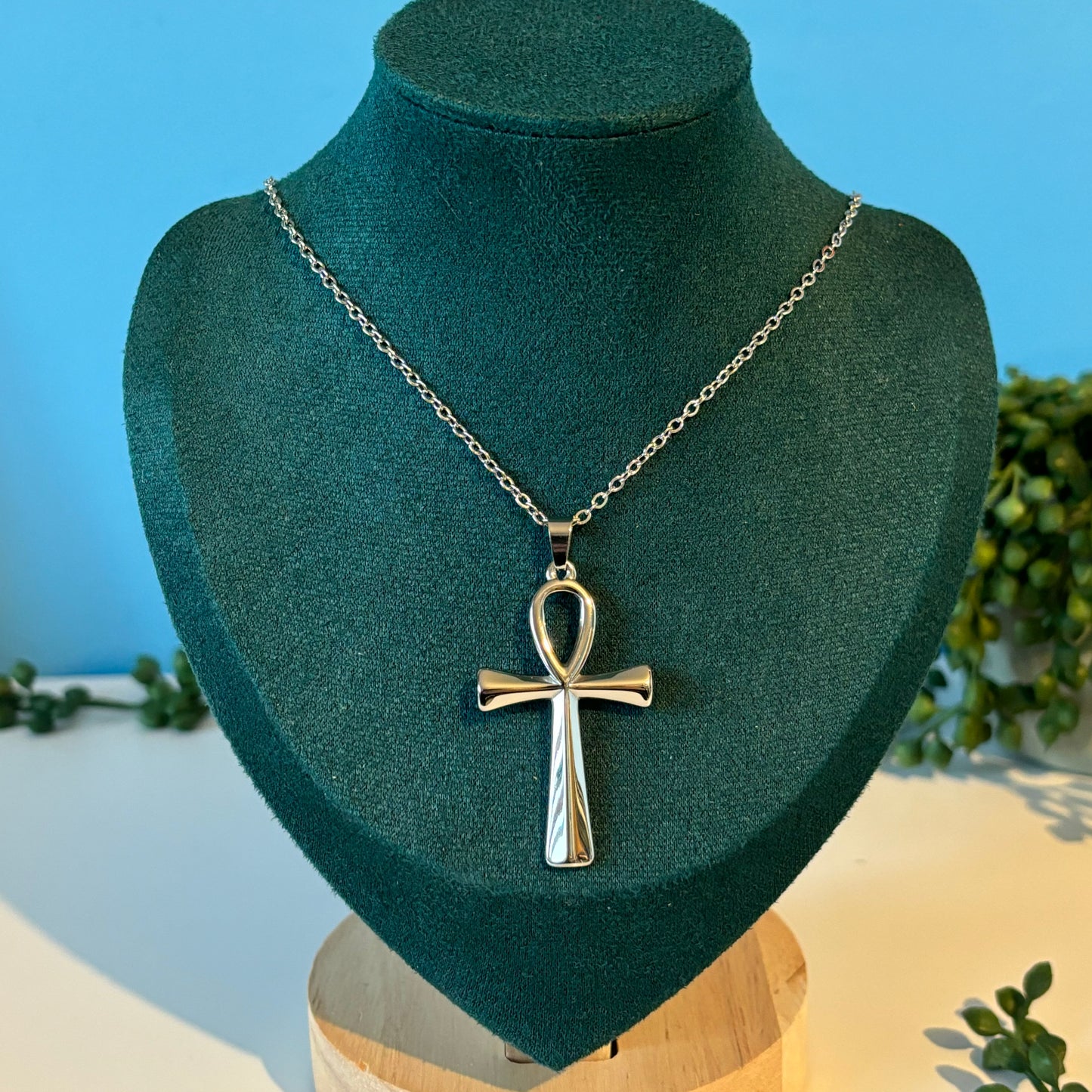 Ankh Pendant/Necklace in Stainless Steel