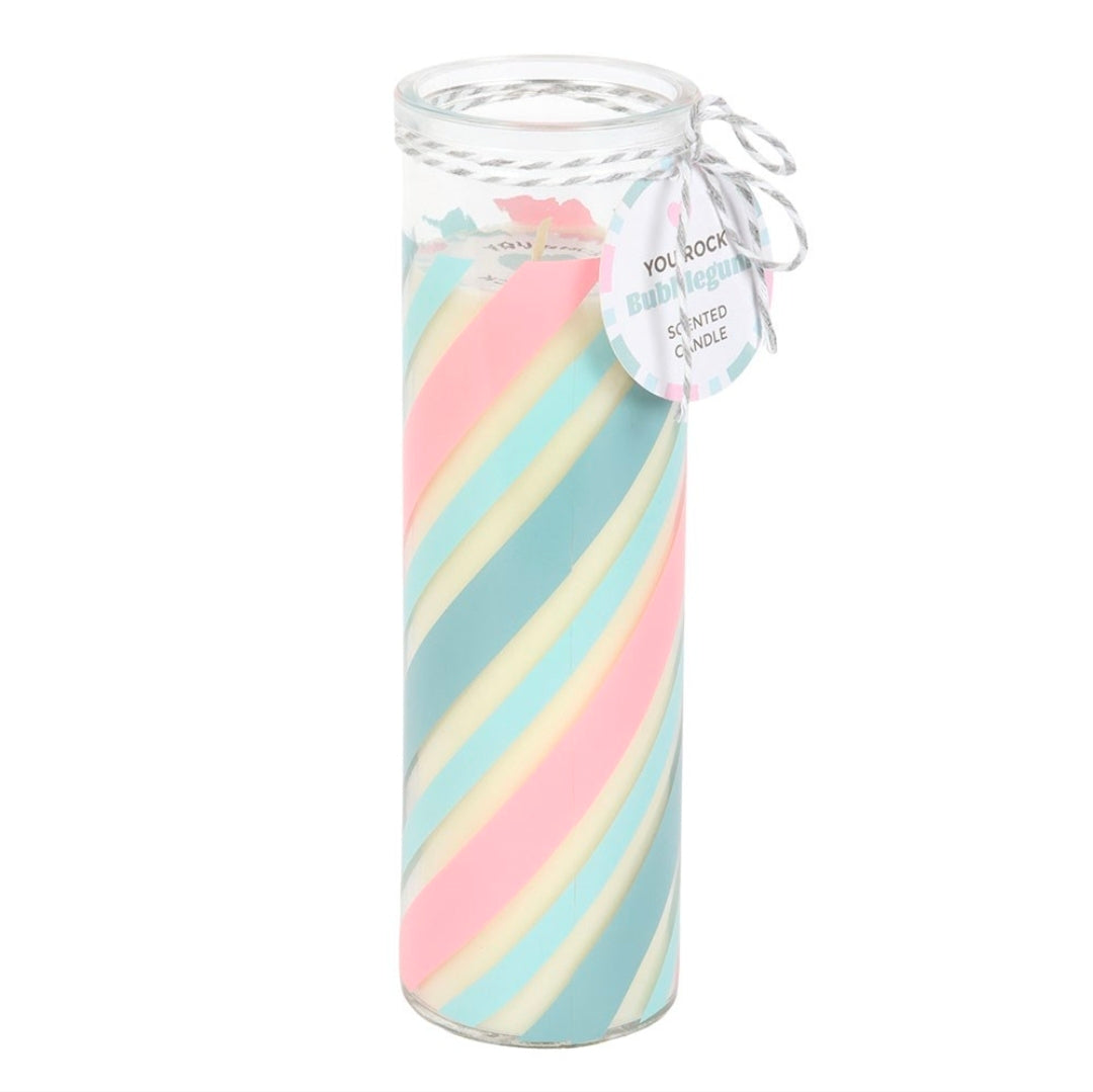 Candy Stripe Bubblegum Scented Candle