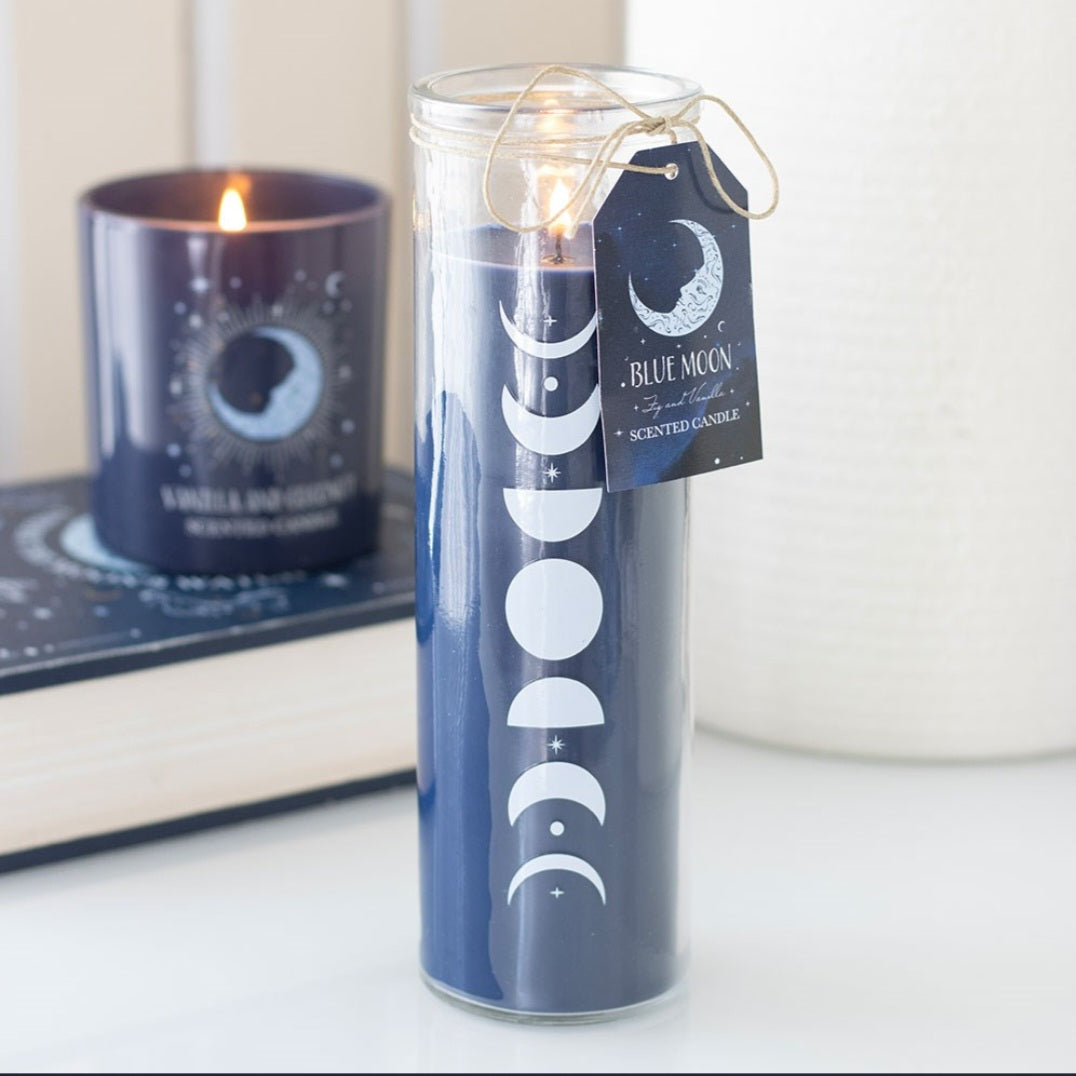 Moon Phase Fig and Vanilla Scented Tube Candle