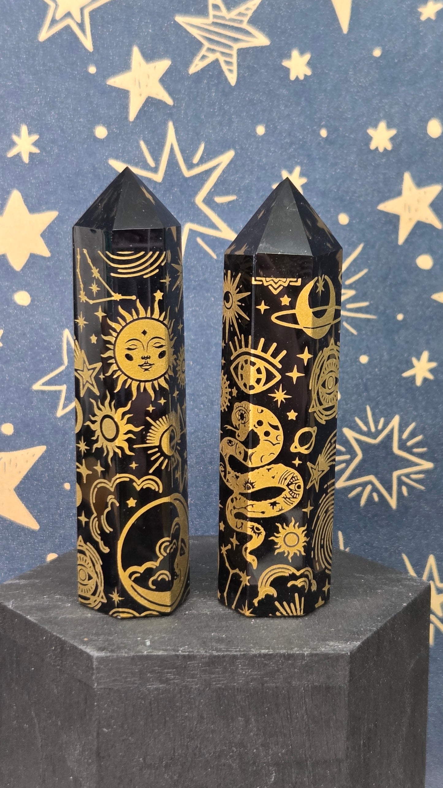 Black Obsidian Tower (Gold)